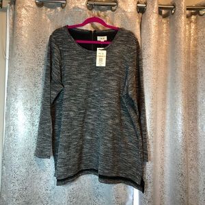 Gray and Black Tunic Sweater BNWT